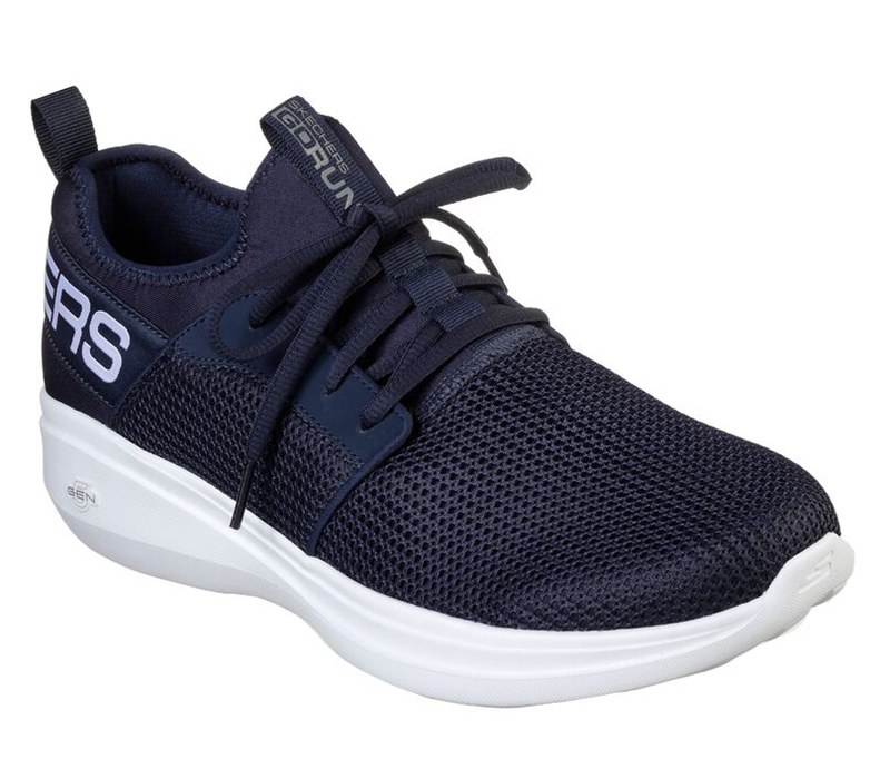 Skechers Herr Marinblå Slip On - Gorun Fast - Valor - Sverige (TODBM-6720)